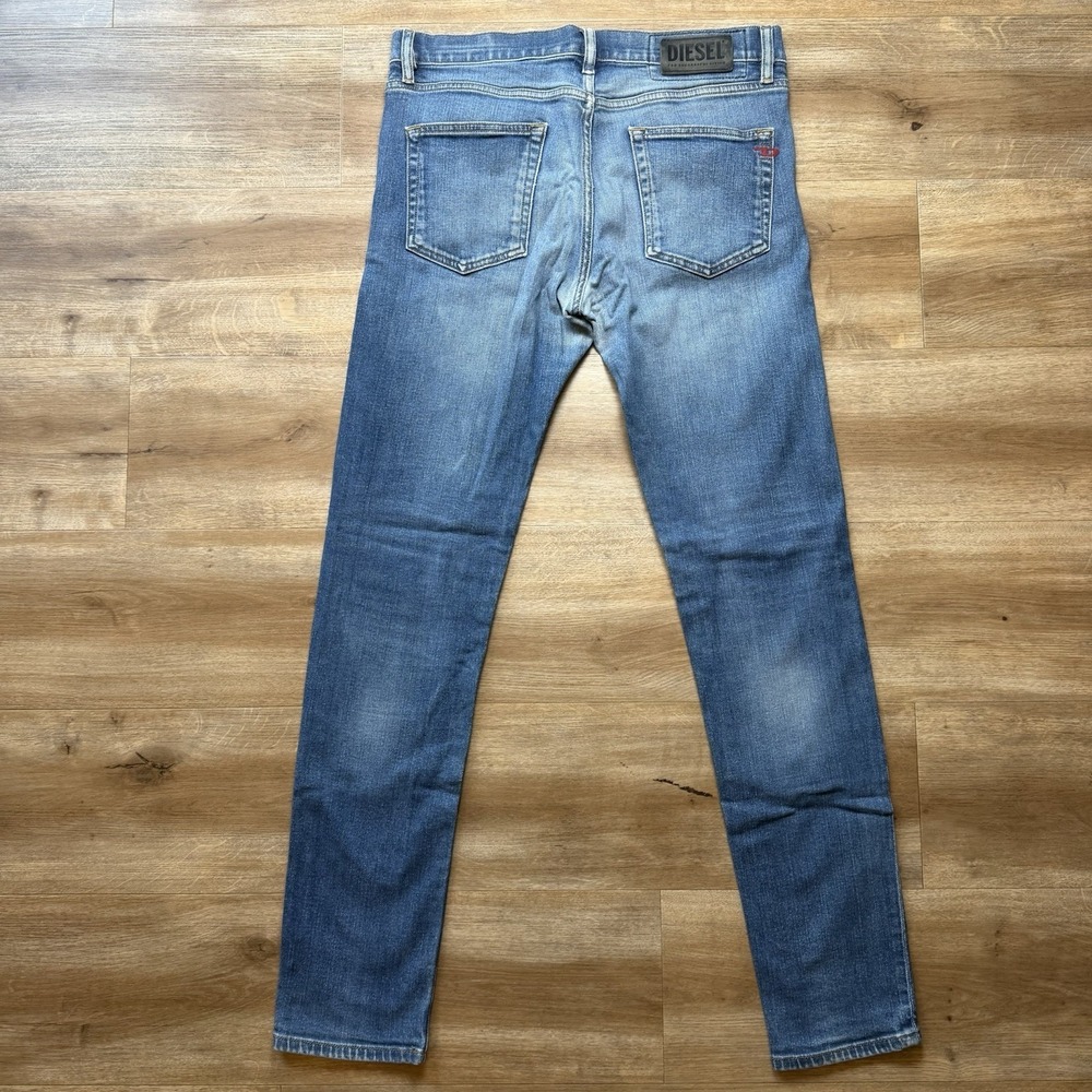 Diesel D-Strukt Jeans Men 32x34 Blue Slim Fit Stretch Italian Design Faded 009HN - Picture 3 of 15